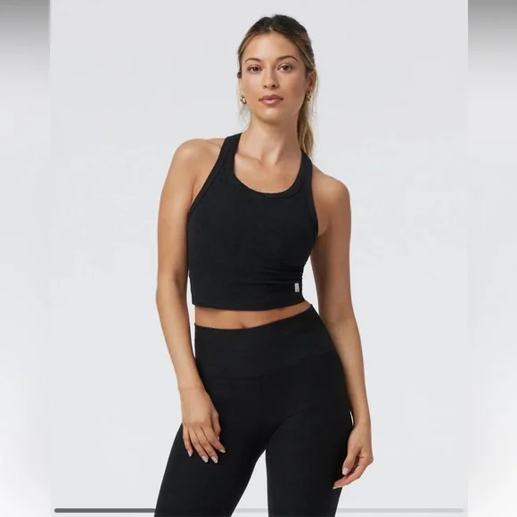Vuori Elevation racerback tank Black Heather size Medium NWT - Picture 1 of 3